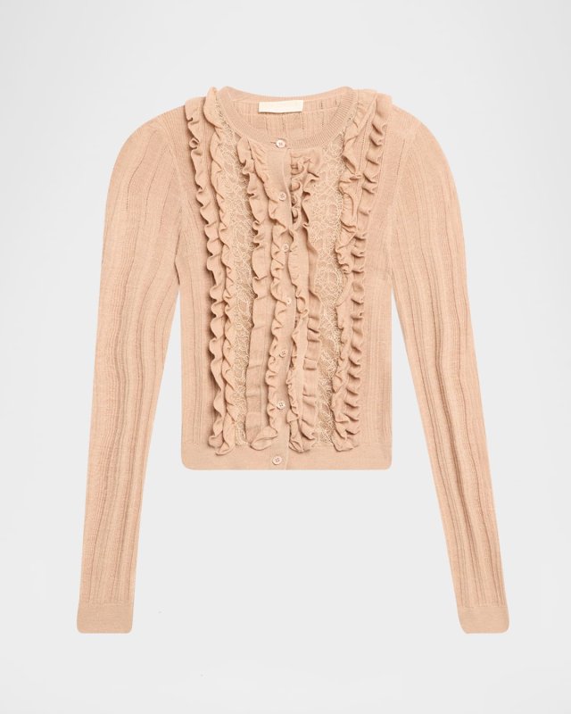 Maryel Knit Long-Sleeve Cardigan